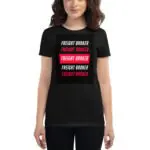 Freight Broker Short Sleeve T-shirt 2 womens fashion fit t shirt black front 605a209ea7b1b