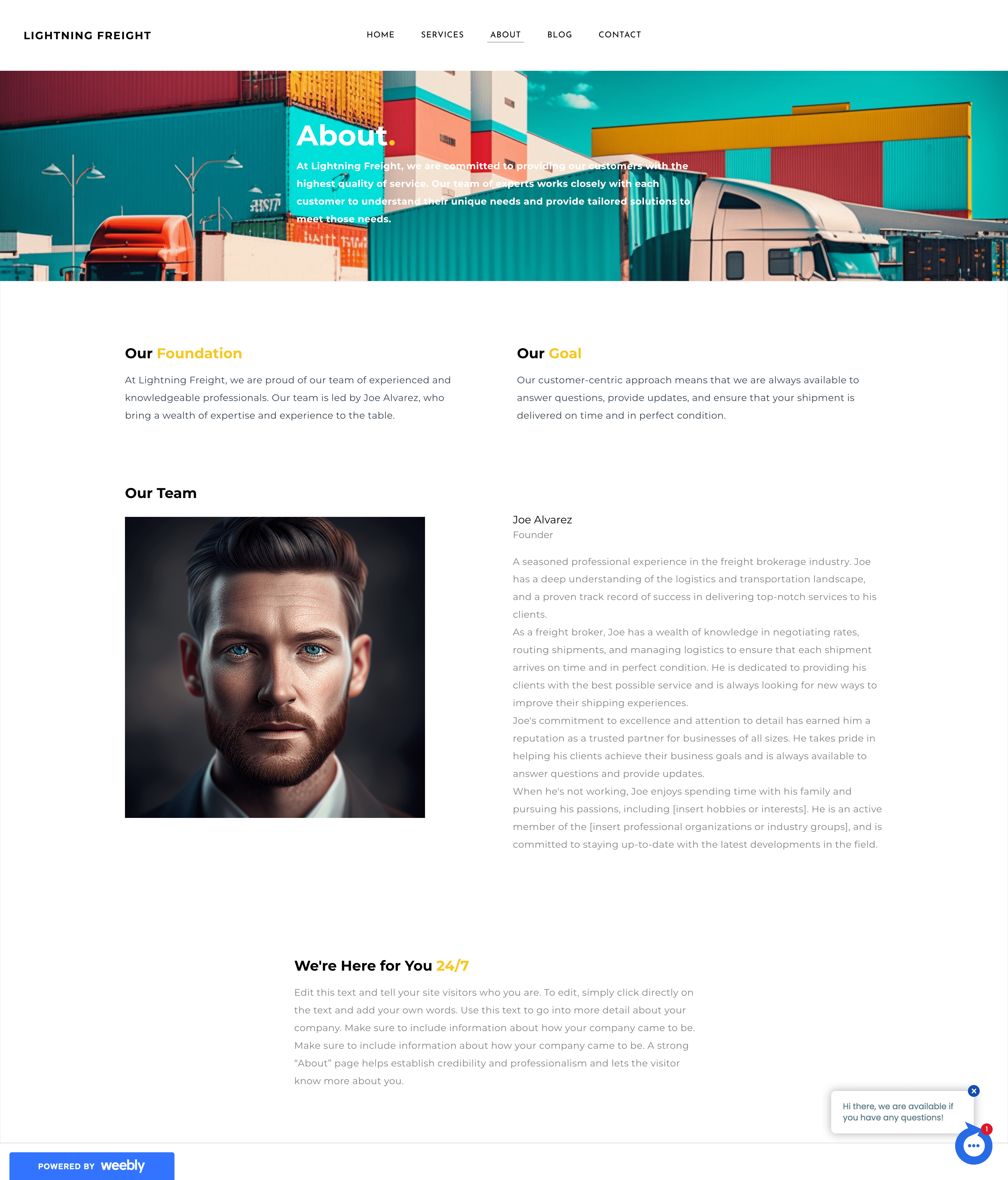 About LIGHTNING FREIGHT