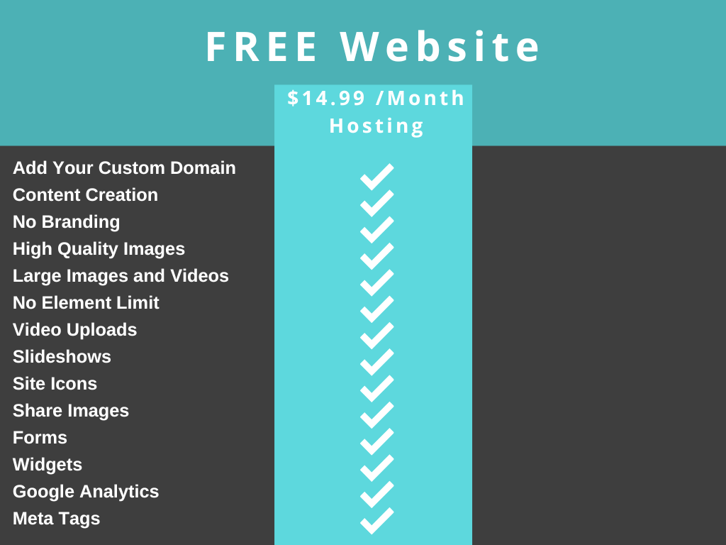 Teal Simple Comparison Chart